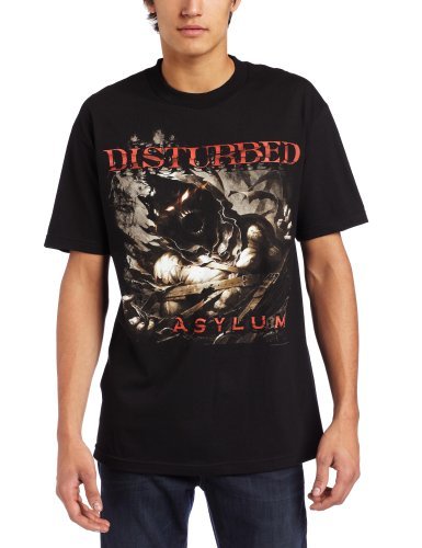 Disturbed Men'S Disturbed Asylum Shred Men'S T-Shirt, Black, Large [T-Shirt] - Rock Band Apparel