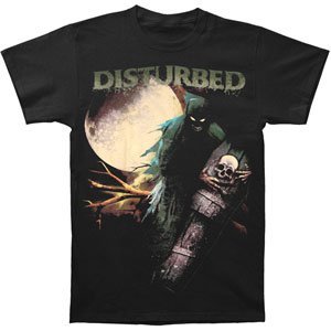 Disturbed Men'S Disturbed Creepin Coffin T-Shirt, Black, Medium [T-Shirt] - Rock Band Apparel