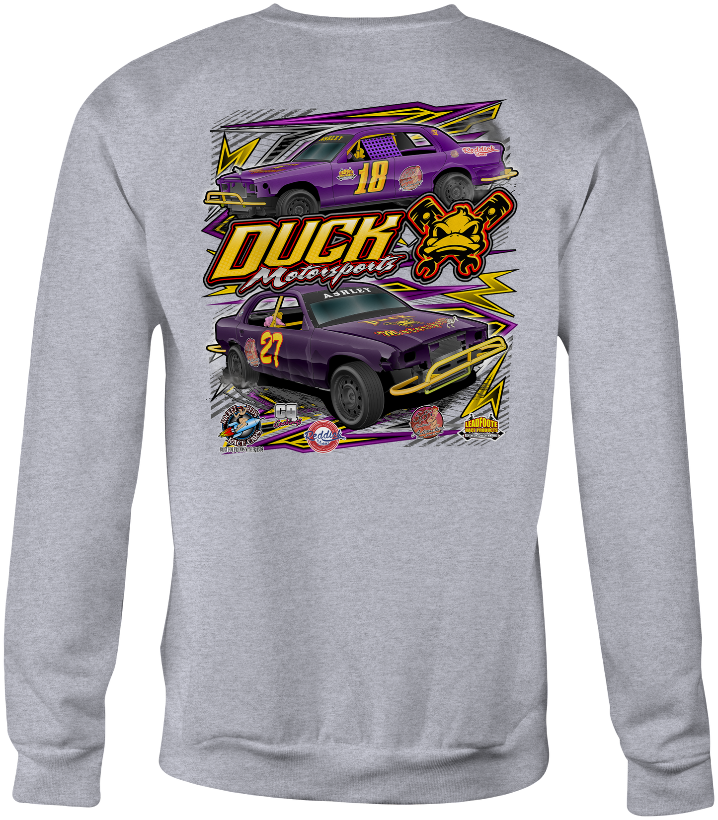 Duck Motorsports Crewneck Sweatshirts