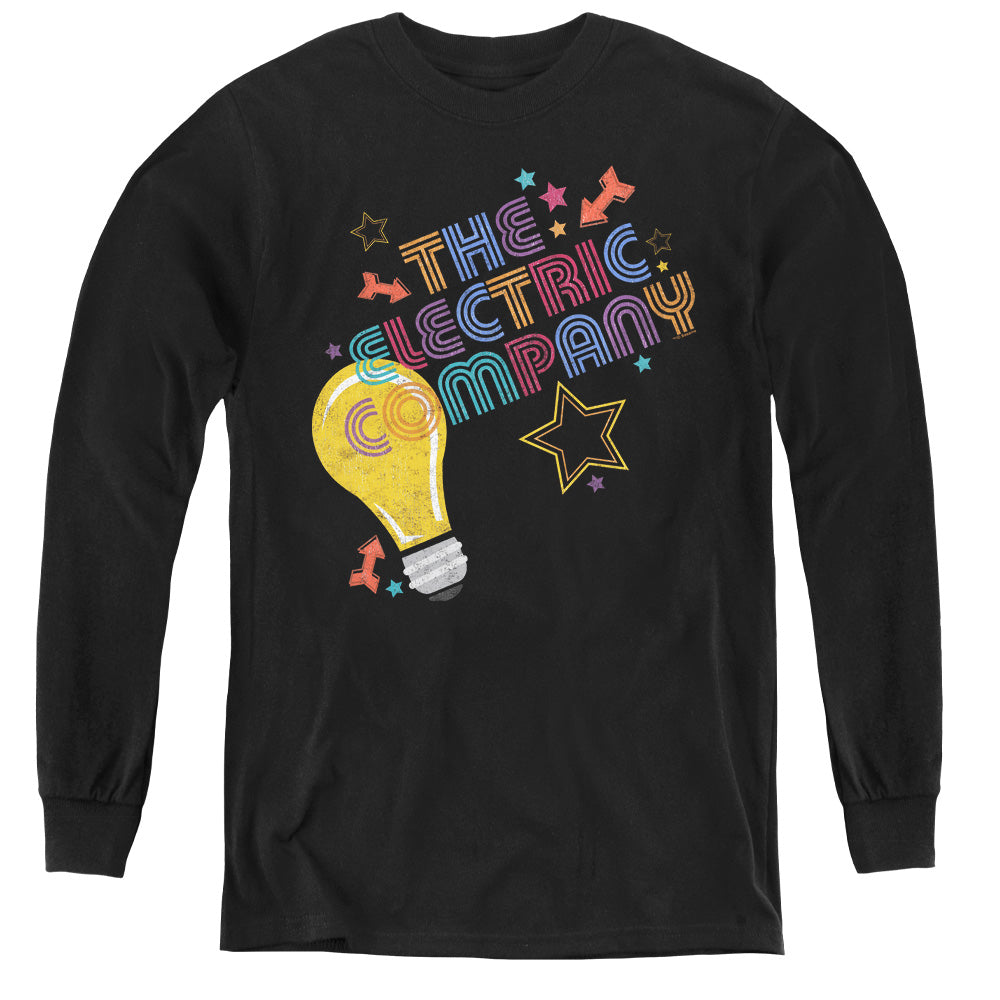 Electric Company Electric Light Long Sleeve Kids Youth T Shirt Black Officially Licensed