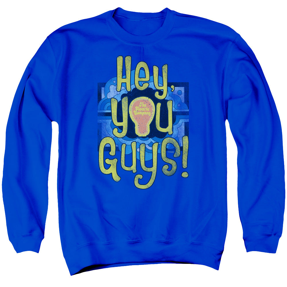 Electric Company Hey You Guys Mens Crewneck Sweatshirt Royal Blue Officially Licensed