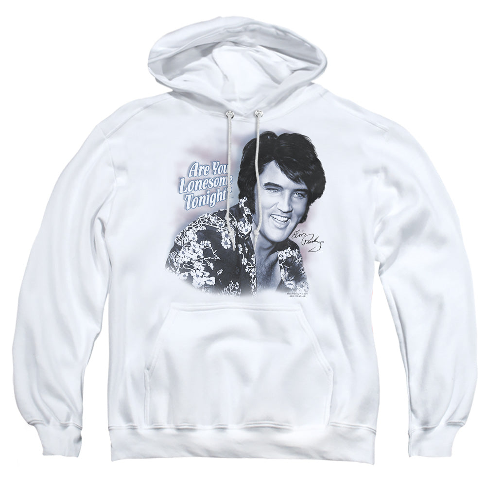 Elvis Presley Lonesome Tonight Mens Hoodie White Officially Licensed