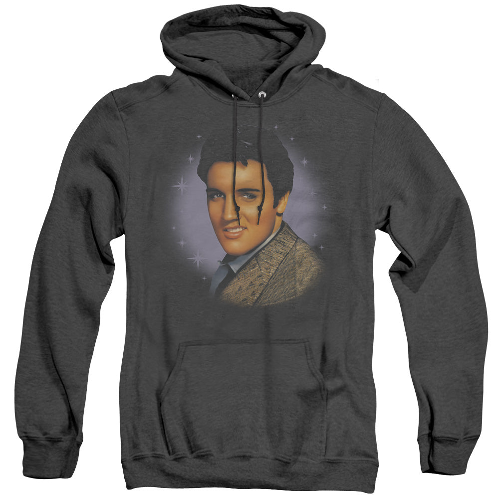 Elvis Presley Starlite Heather Mens Hoodie Black Officially Licensed