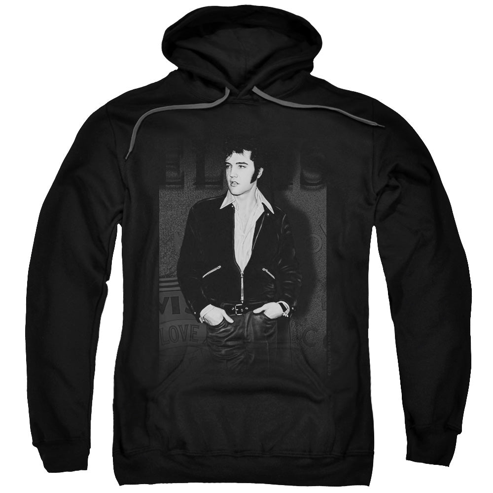 Elvis Presley Just Cool Mens Hoodie Black Officially Licensed