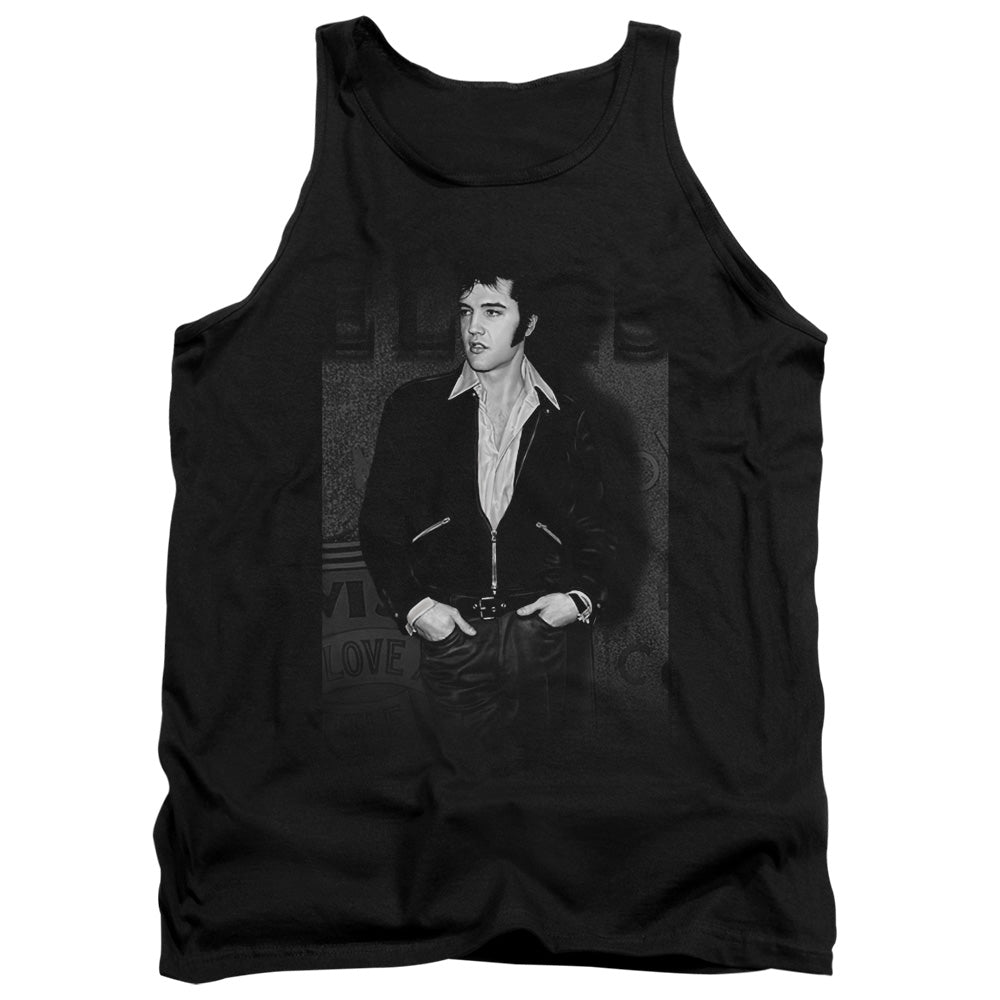 Elvis Presley Just Cool Mens Tank Top Shirt Black Officially Licensed