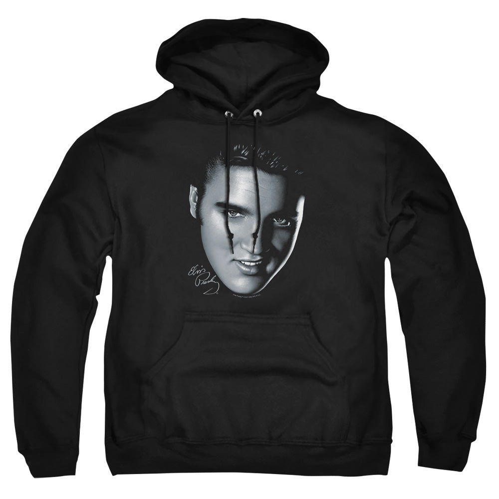 Elvis Presley Big Face Mens Hoodie Black Officially Licensed