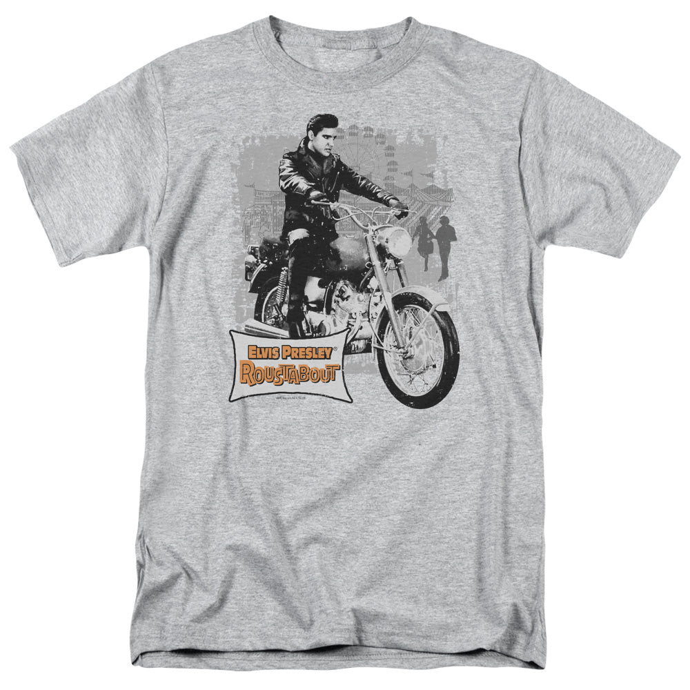 Elvis Presley Roustabout Poster Mens T Shirt Athletic Heather Officially Licensed