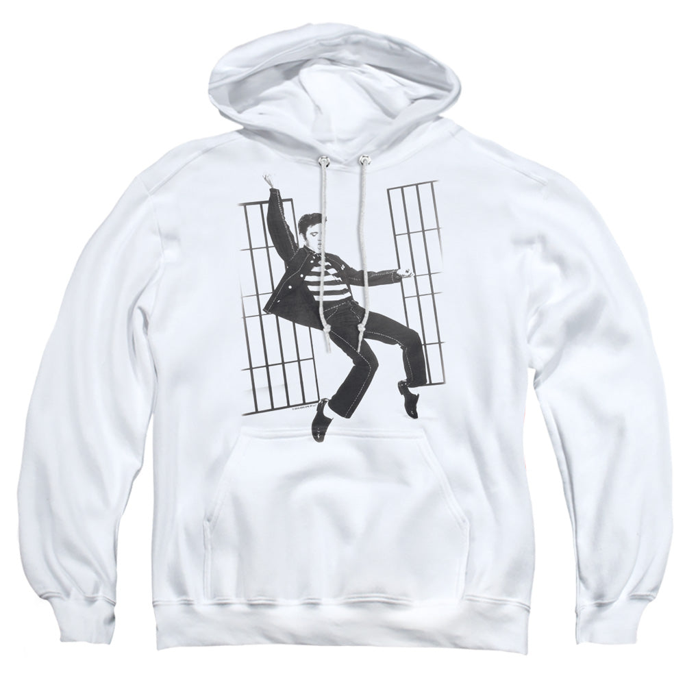 Elvis Presley Jailhouse Rock Mens Hoodie White Officially Licensed