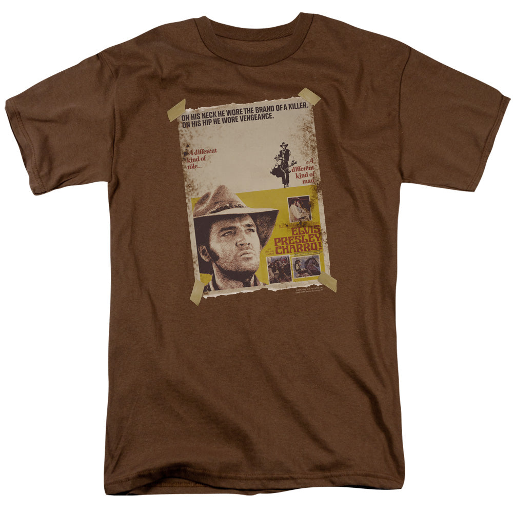 Elvis Presley Charro Mens T Shirt Coffee Officially Licensed