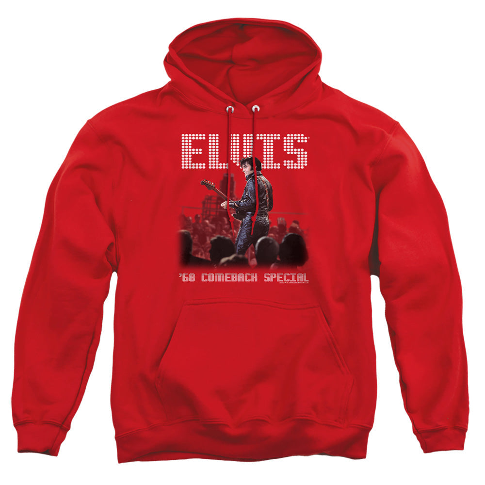 Elvis Presley Return Of The King Mens Hoodie Red Officially Licensed