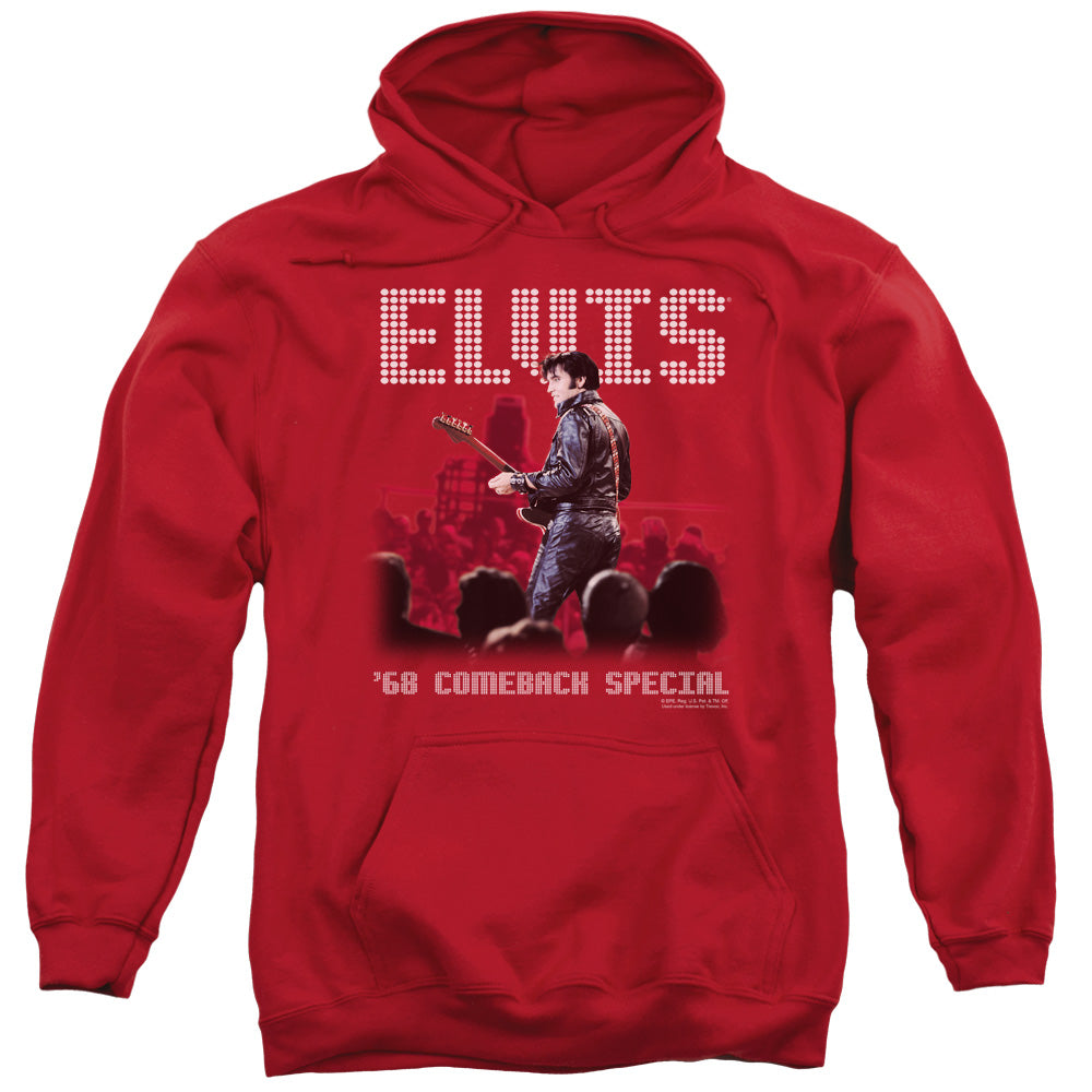 Elvis Presley Return Of The King Mens Hoodie Red Officially Licensed