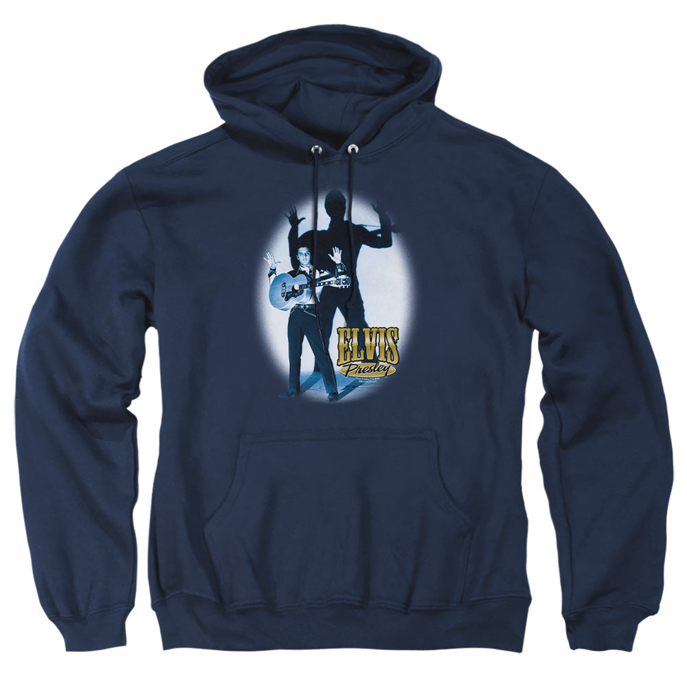 Elvis Presley Hands Up Mens Hoodie Navy Officially Licensed