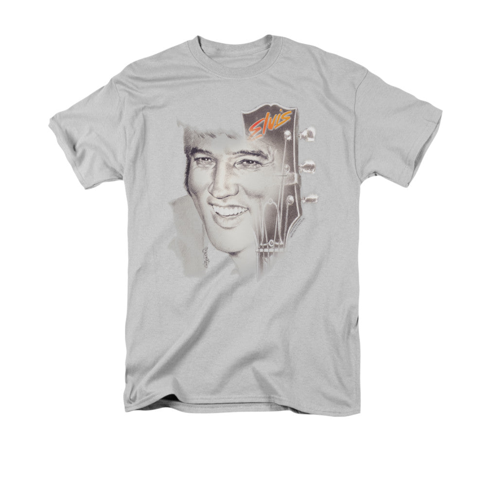 Elvis Presley Ile 2 Mens T Shirt Silver Officially Licensed