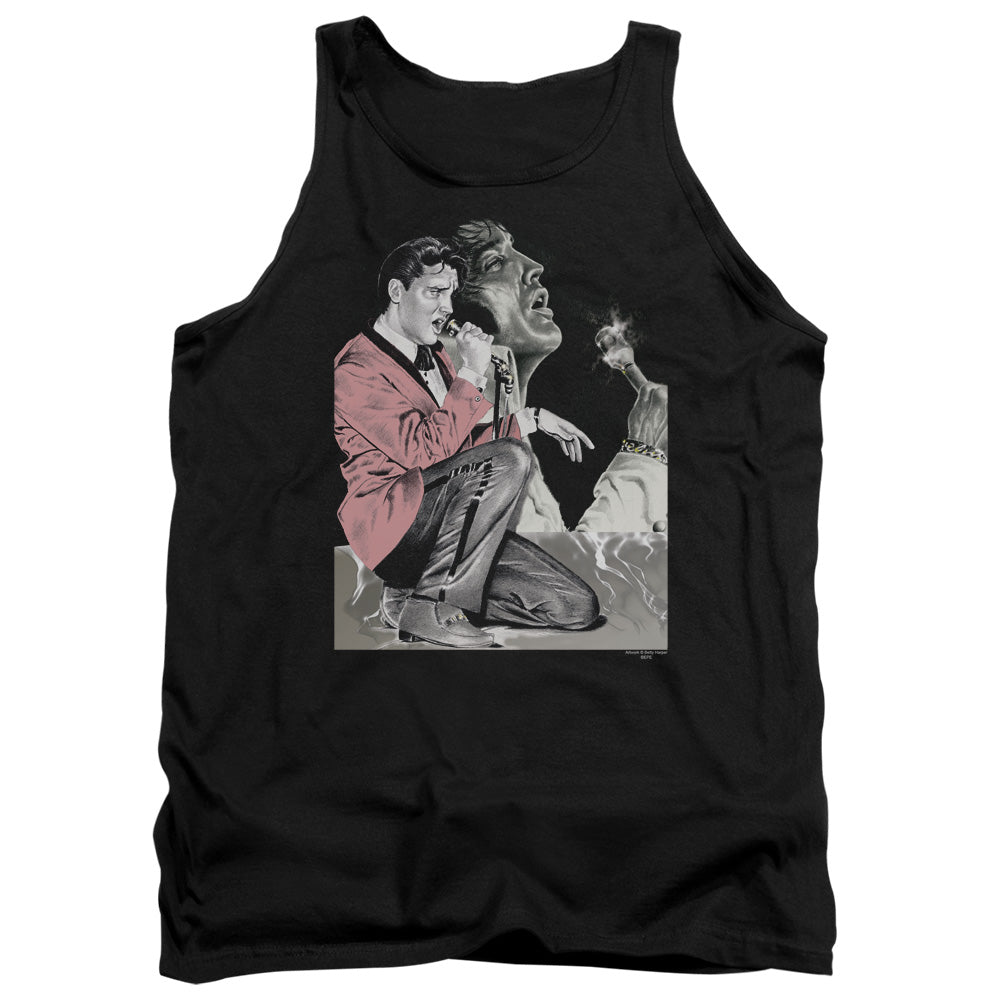 Elvis Presley Rock N Roll Oke Mens Tank Top Shirt Black Officially Licensed