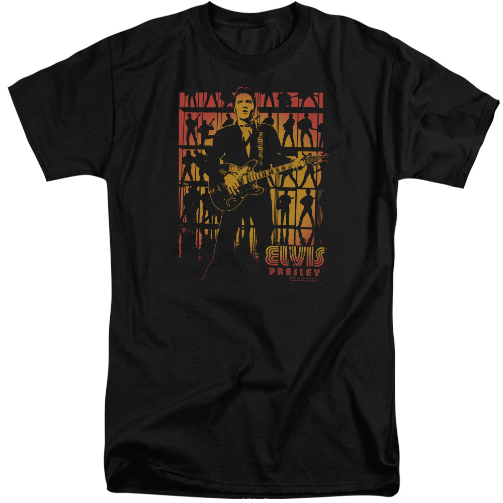 Elvis Presley Comeback Spotlight Mens Tall T Shirt Black Officially Licensed