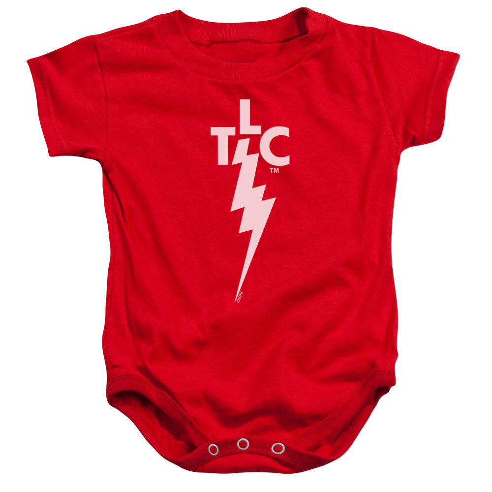 Elvis Presley Tlc Logo Infant Baby Snapsuit Red Officially Licensed