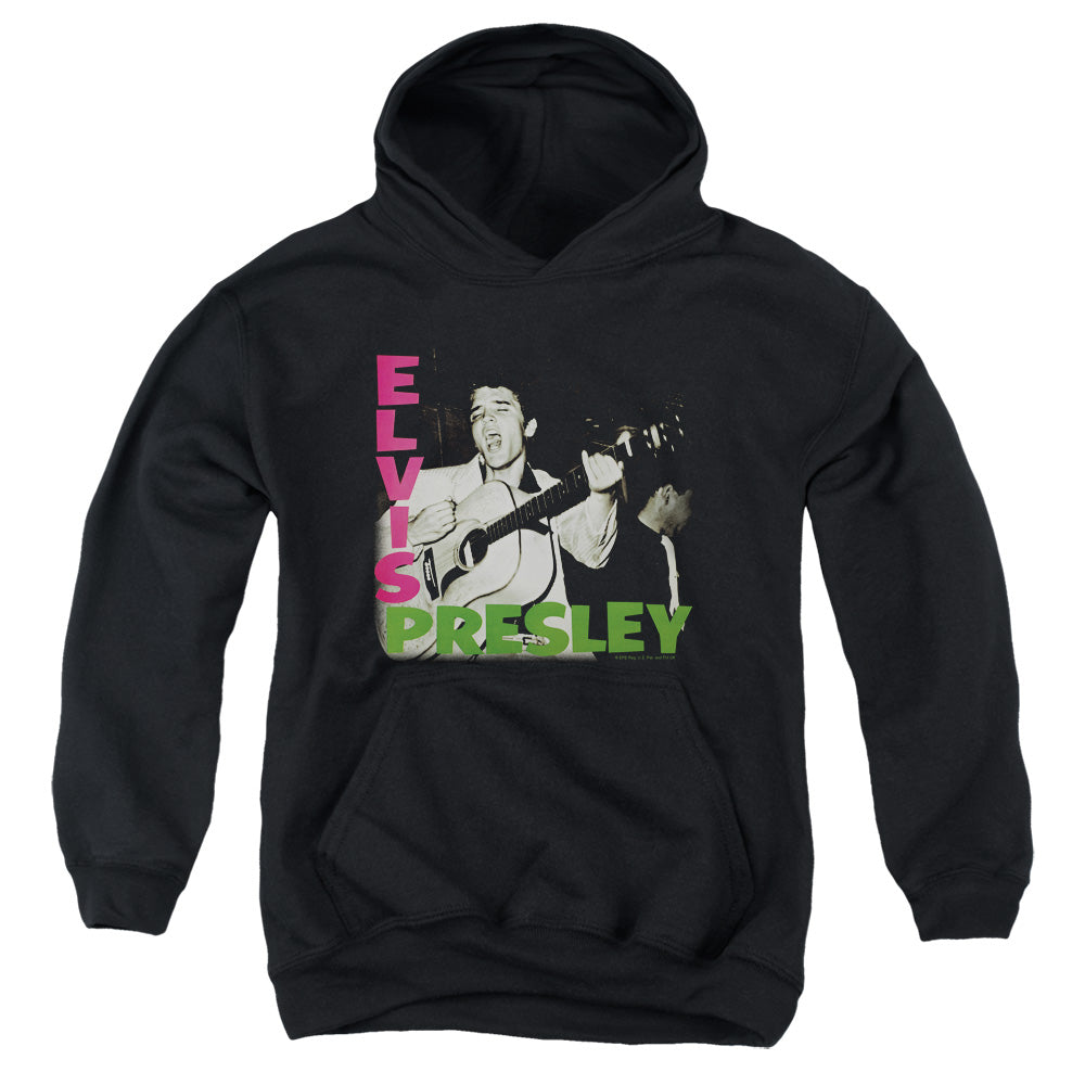 Elvis Presley Elvis Presley Album Kids Youth Hoodie Black Officially Licensed