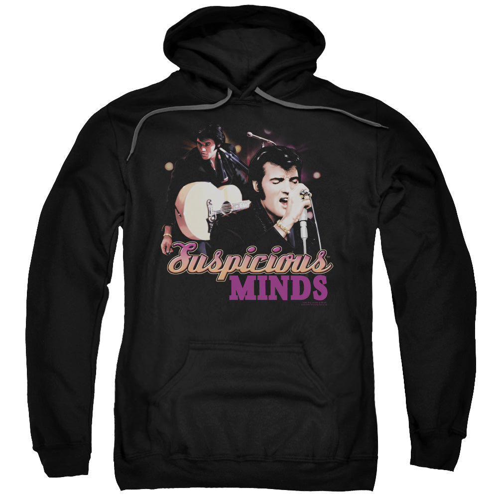 Elvis Presley Suspicious Minds Mens Hoodie Black Officially Licensed