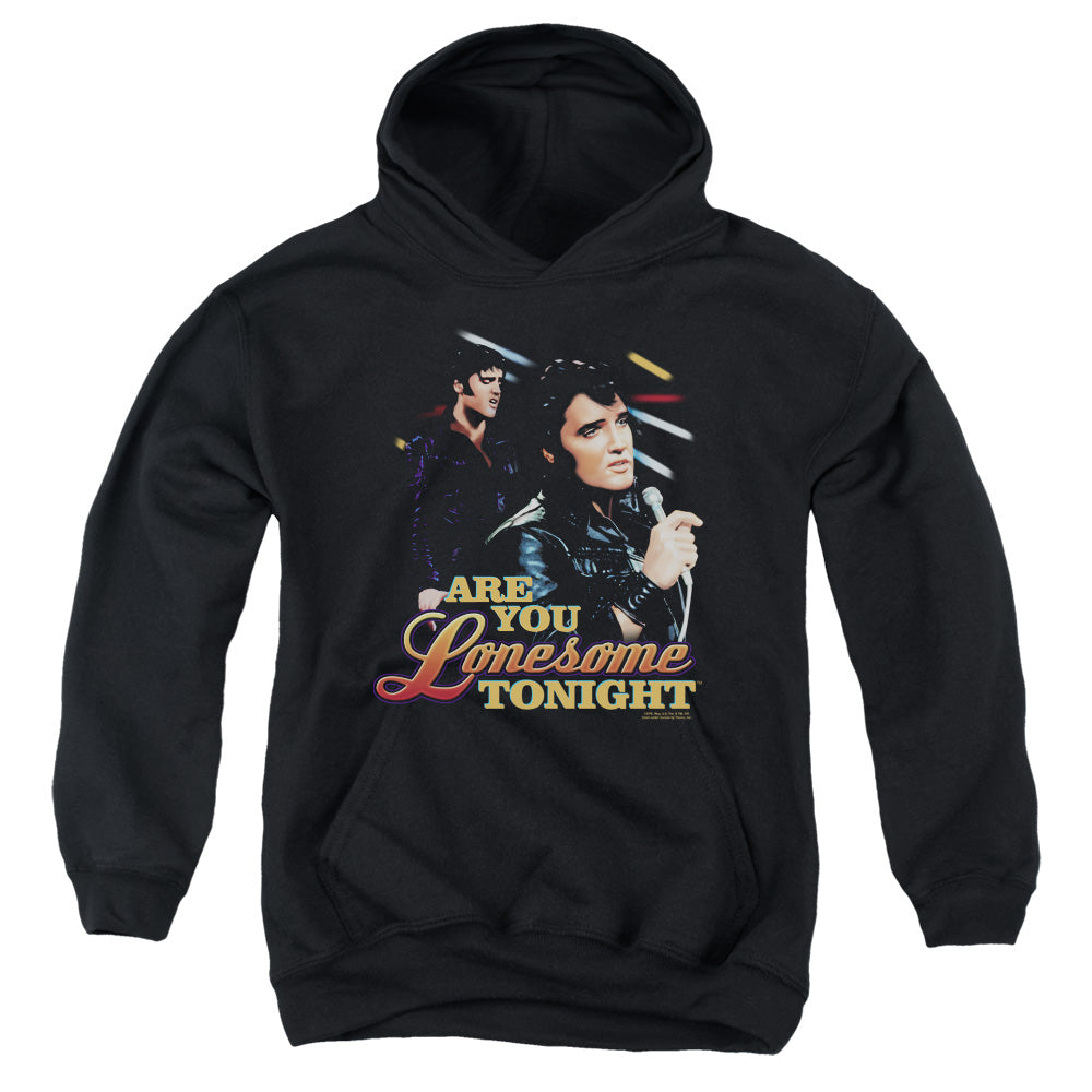 Elvis Presley Are You Lonesome Kids Youth Hoodie Black Officially Licensed