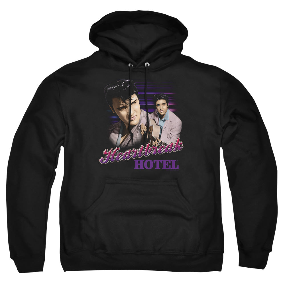 Elvis Presley Heartbreak Hotel Mens Hoodie Black Officially Licensed