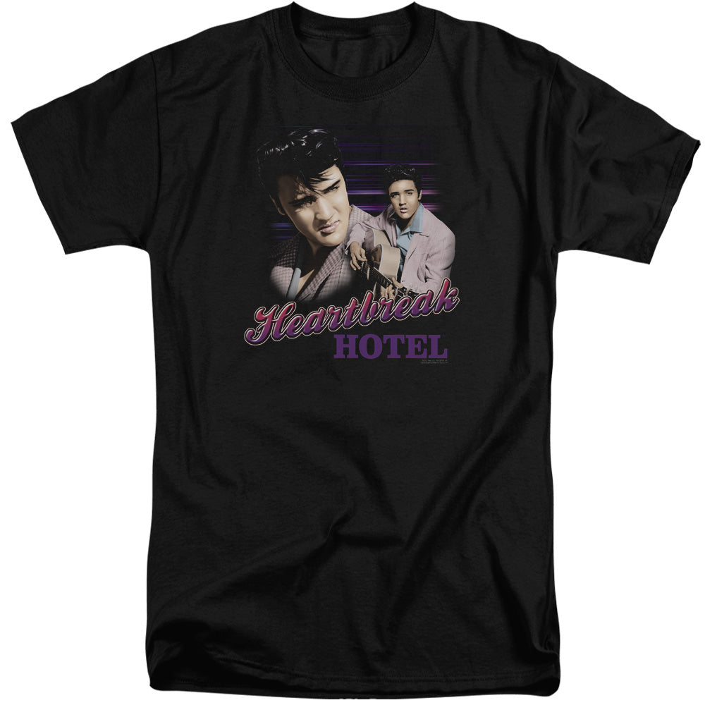 Elvis Presley Heartbreak Hotel Mens Tall T Shirt Black Officially Licensed