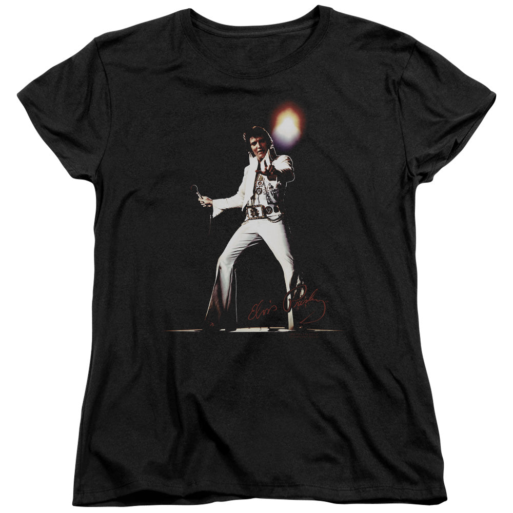 Elvis Presley Glorious Womens T Shirt Black Officially Licensed