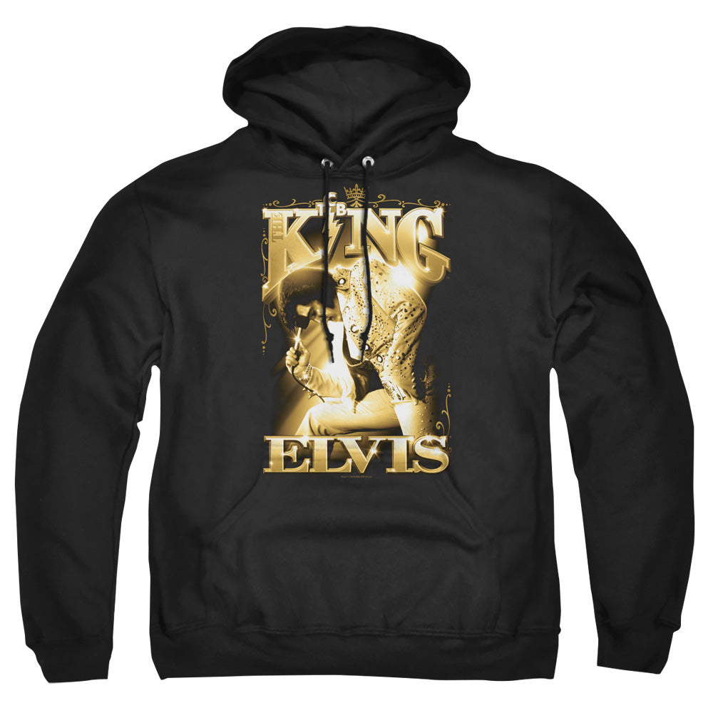 Elvis Presley The King Mens Hoodie Black Officially Licensed