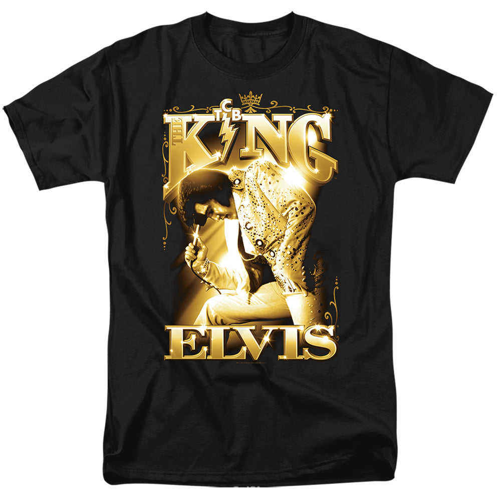 Elvis Presley The King Mens T Shirt Black Officially Licensed