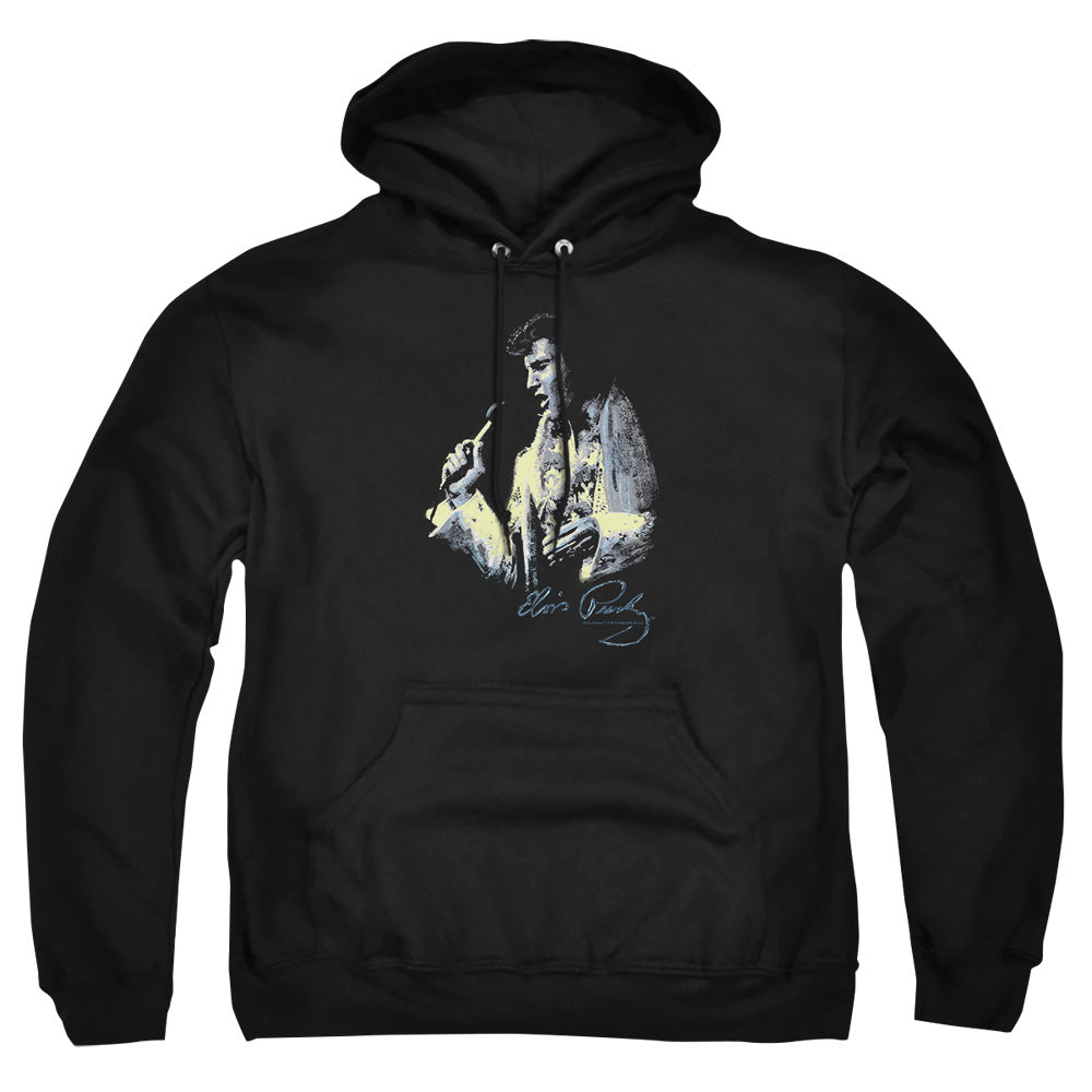 Elvis Presley Painted King Mens Hoodie Black Officially Licensed