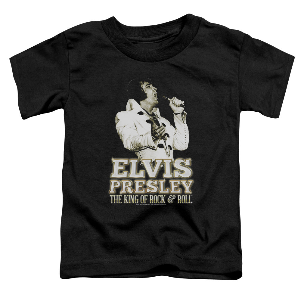 Elvis Presley Golden Toddler Kids Youth T Shirt Black Officially Licensed