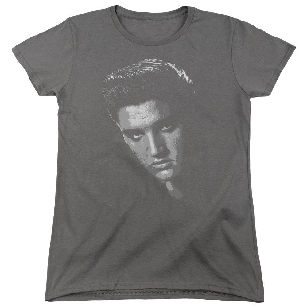 Elvis Presley American Idol Womens T Shirt Charcoal Officially Licensed