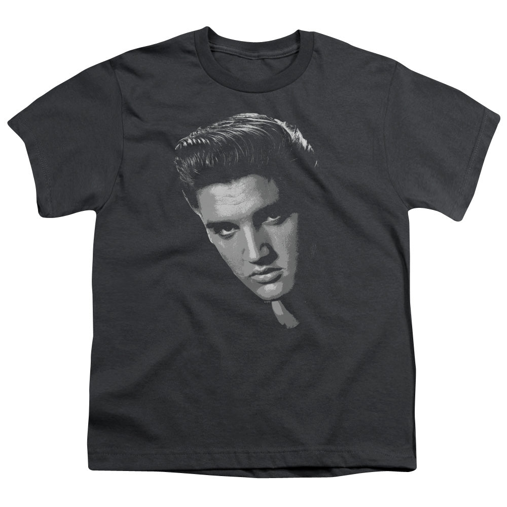 Elvis Presley American Idol Kids Youth T Shirt Charcoal Officially Licensed