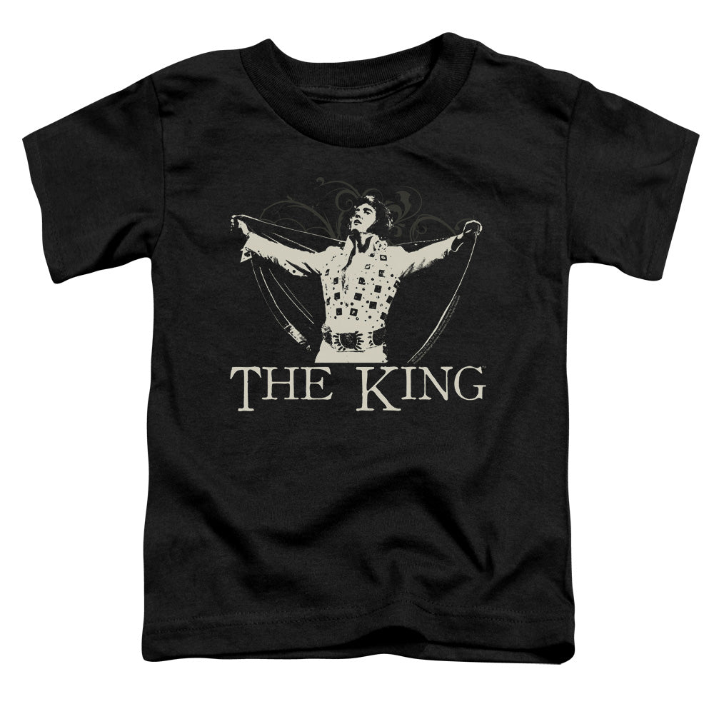 Elvis Presley Ornate King Toddler Kids Youth T Shirt Black Officially Licensed