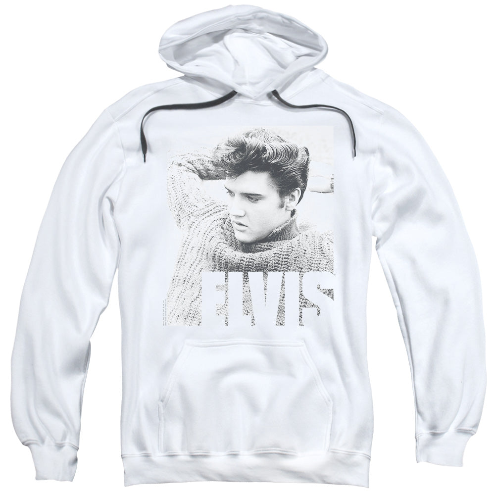 Elvis Presley Relaxing Mens Hoodie White Officially Licensed