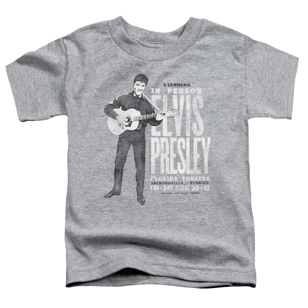 Elvis Presley in Person Toddler Kids Youth T Shirt Athletic Heather Officially Licensed