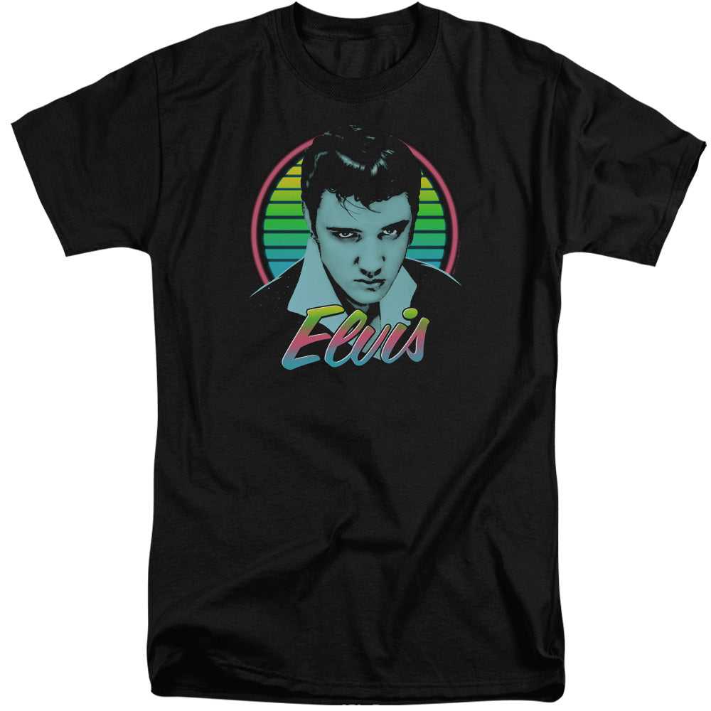 Elvis Presley Neon King Mens Tall T Shirt Black Officially Licensed