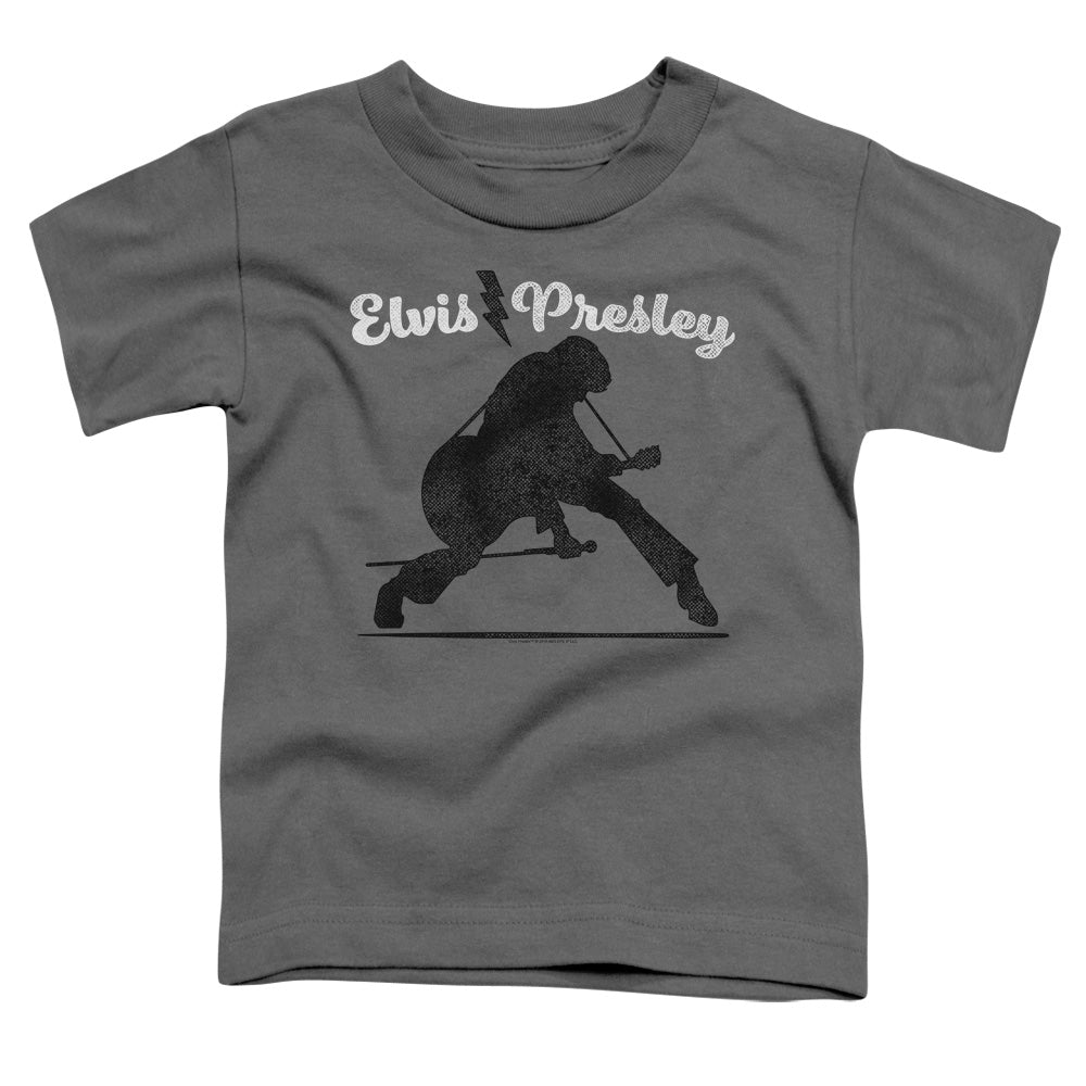 Elvis Presley Overprint Toddler Kids Youth T Shirt Charcoal Officially Licensed