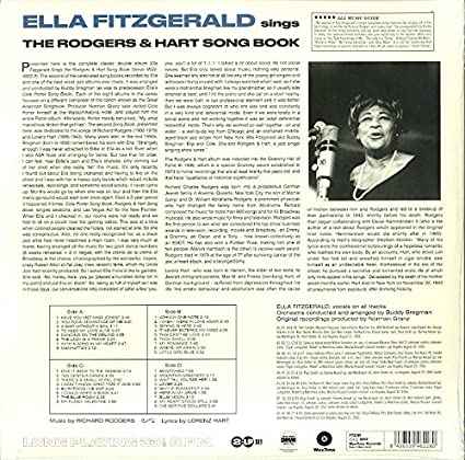 Ella Fitzgerald Sings The Rodgers & Hart Song Book (Gatefold LP Jacket, Limited Edition, 180 Gram Vinyl) [Import] (2 Lp's) [Vinyl]