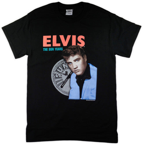 Elvis Presley The Sun Years Black Unisex Adult Short Sleeve Tee Shirt(Medium) [T-Shirt] - Rock Band Apparel