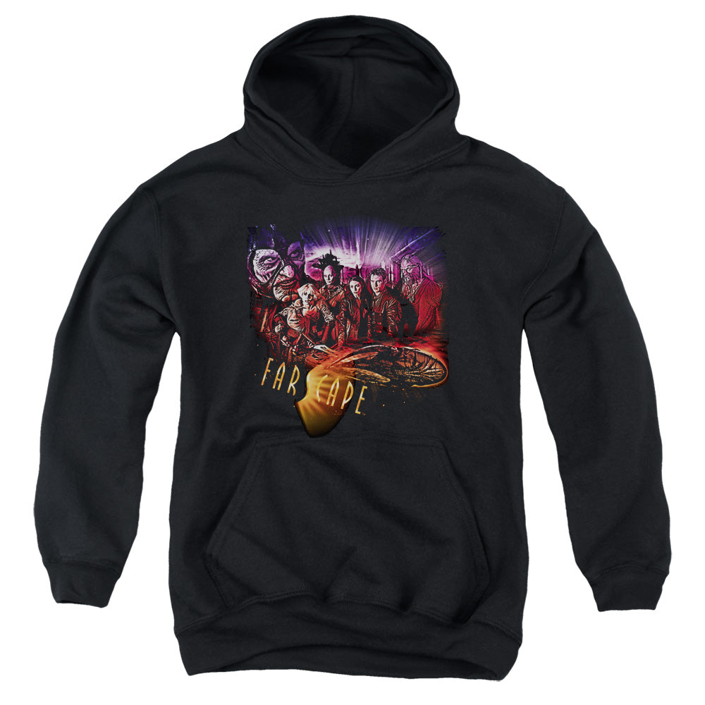 Farscape Graphic Collage Kids Youth Hoodie Black