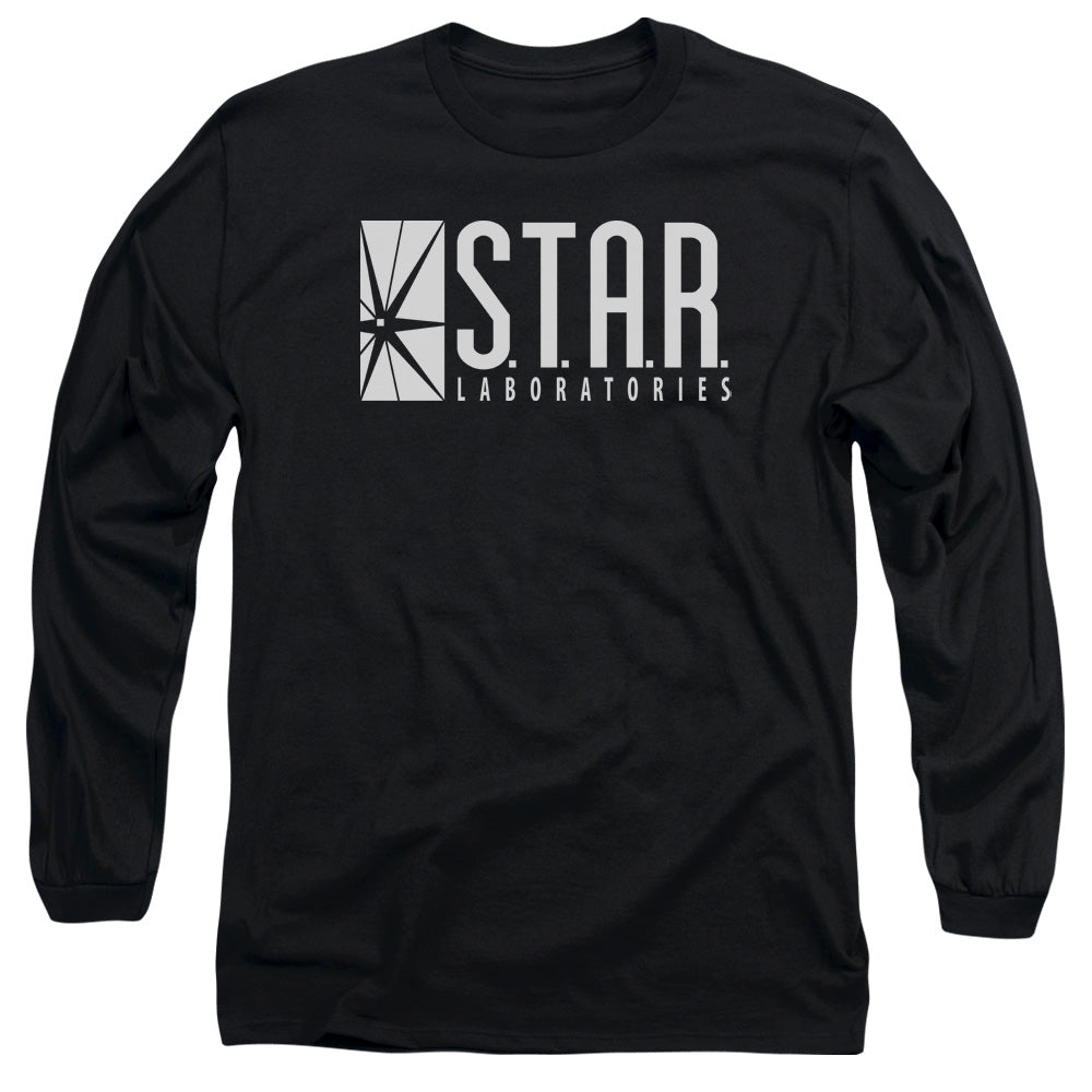 The Flash S.T.A.R. Mens Long Sleeve Shirt Black Officially Licensed