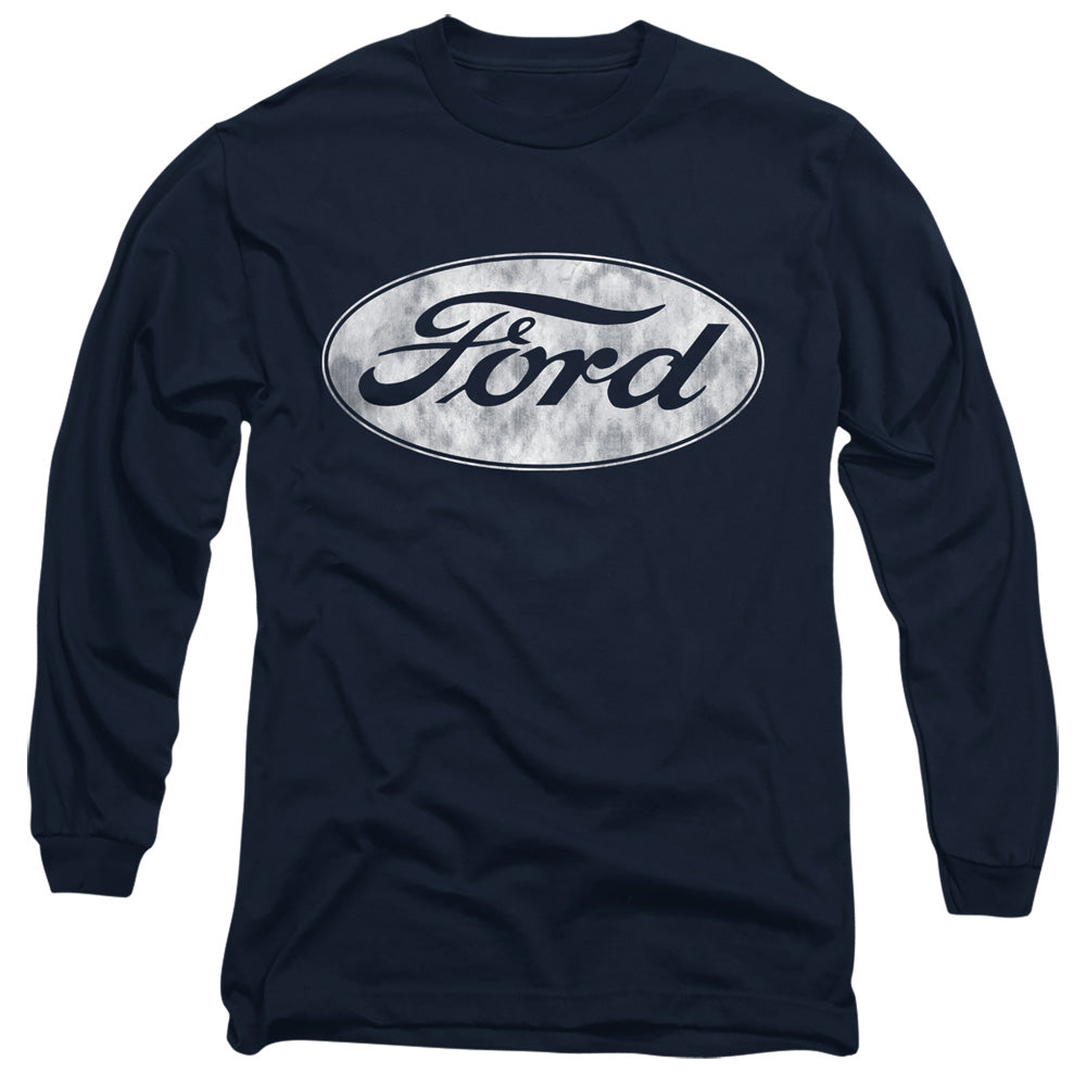 Ford Logo Mens Long Sleeve Shirt Navy Officially Licensed
