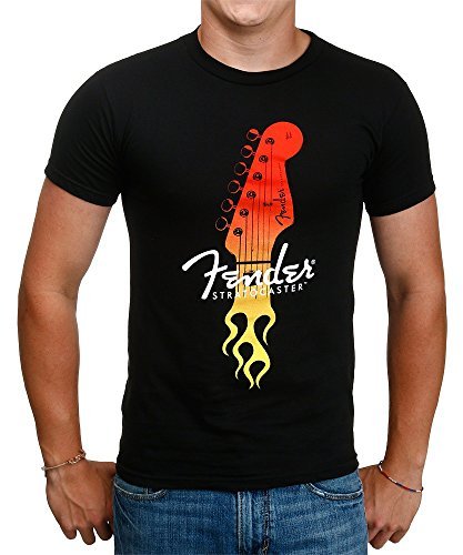 Fender Strat Flaming Head [T-Shirt] - Rock Band Apparel