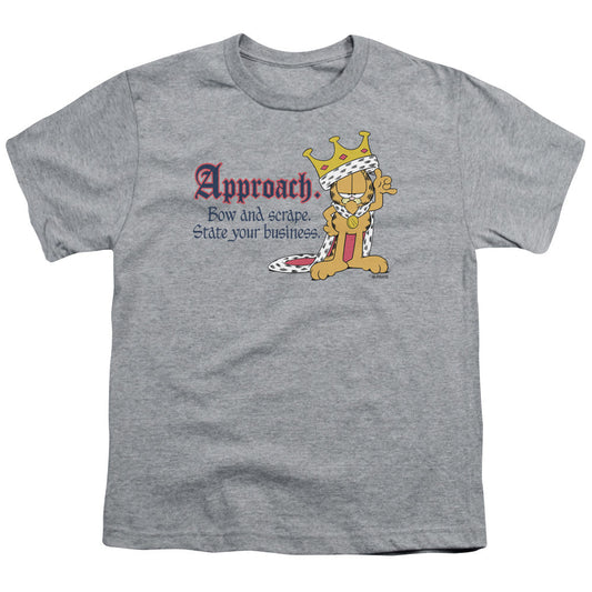 Garfield State Your Business Kids Youth T Shirt Athletic Heather