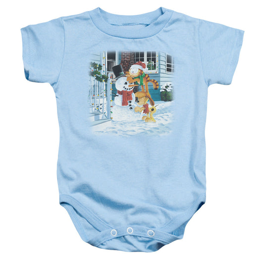 Garfield Snow Fun Infant Baby Snapsuit Light Blue (12 Mos)