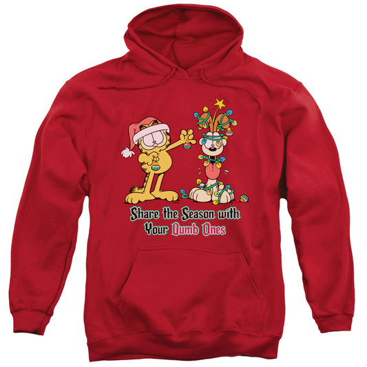 Garfield Share The Season Mens Hoodie Red
