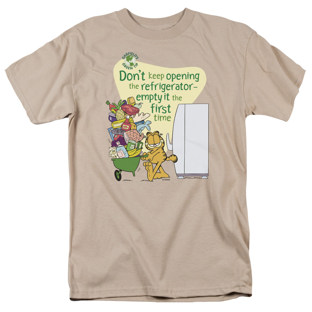 Garfield Empty It Mens T Shirt Sand Officially Licensed