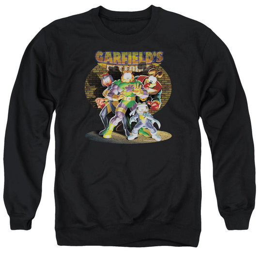 Garfield Spotlight Mens Crewneck Sweatshirt Black