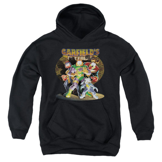 Garfield Spotlight Kids Youth Hoodie Black