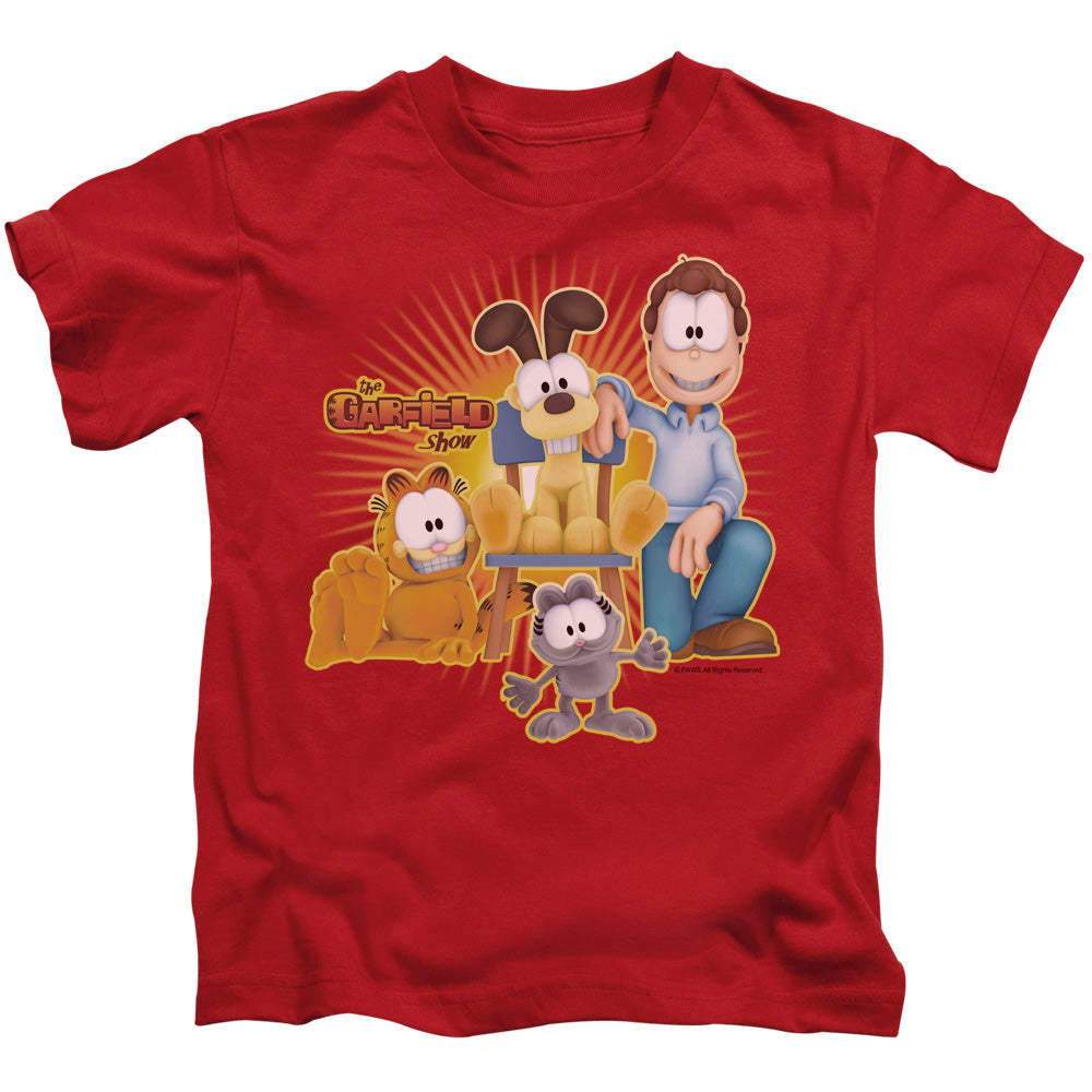 Garfield Say Cheese Juvenile Kids Youth T Shirt Red